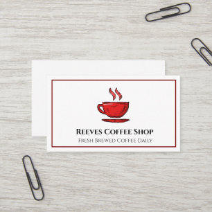 Coffeeshop Cafe Visitekaartje
