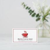 Coffeeshop Cafe Visitekaartje (Staand voorkant)