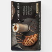 coffeeshop espresso café drinken modern Business B Spandoek (Verticaal)