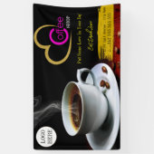 coffeeshop espresso café drinken modern Business B Spandoek (Verticaal)