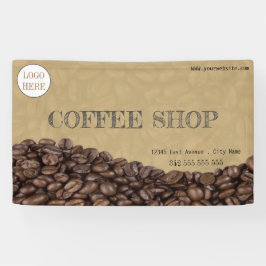 coffeeshop espresso café drinken modern Business Spandoek