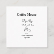 Coffeeshop gemaakt met liefde voeg tekst website s