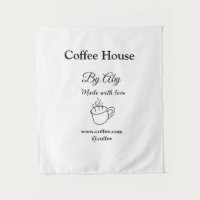 Coffeeshop gemaakt met liefde voeg tekst website s