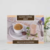 Coffeeshop Grand Opening Flyer (Staand voorkant)