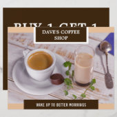 Coffeeshop Grand Opening Flyer (Voorkant / Achterkant)