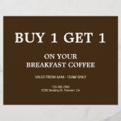 Coffeeshop Grand Opening Flyer (Achterkant)