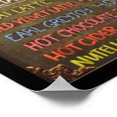 Coffeeshop Menubord - 20x16 inch poster (Hoek)