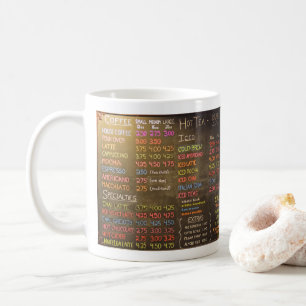 Coffeeshop Menubord - Koffiekop Koffiemok