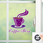 Coffeeshop Raamsticker (Huis)