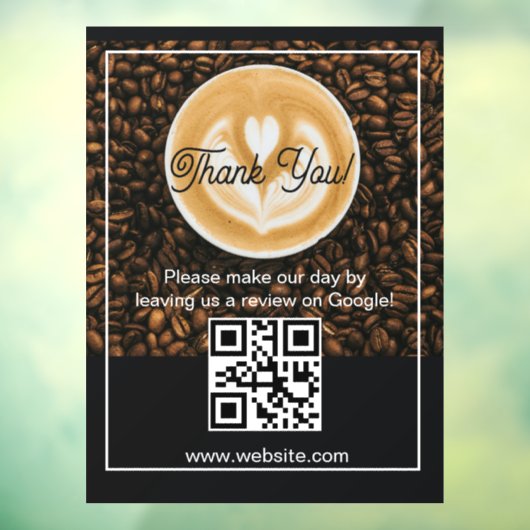 Coffeeshop Raamsticker | Cafe Gevel Vinyl (Vel 3)