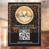 Coffeeshop Raamsticker | Cafe Gevel Vinyl (Vel 2)