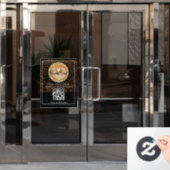 Coffeeshop Raamsticker | Cafe Gevel Vinyl (Kantoordeur)