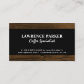 coffeeshopbelettering | houtversiering visitekaartje (Achterkant)