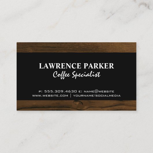  coffeeshopbelettering | houtversiering visitekaartje (Achterkant)