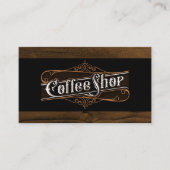 coffeeshopbelettering | houtversiering visitekaartje (Voorkant)