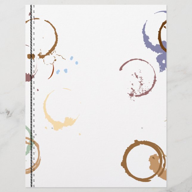 Coffeestain Typwriter Art Letterhead (Voorkant)