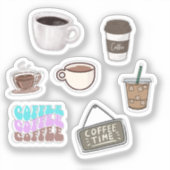 Coffeestickers Sticker (Voorkant)