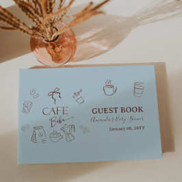 Coffeethema Blauwe Boog Cafe Bebe Jongen Baby Show Gastenboek