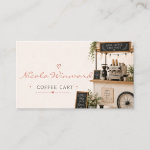 Coffeetwagen Zakelijke Kaart Visitekaartje
