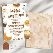 Coffeeverjaardagsfeest Illustratie Kaart