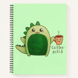Coffeezilla! Ik heb koffie nodig!  dinosaurus Notitieboek