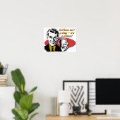 Coffeïne Koffie Vitamine Grappige Poster (Thuiskantoor)