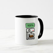 Coffeïneverslaving ontwerp mok (Voorkant rechts)