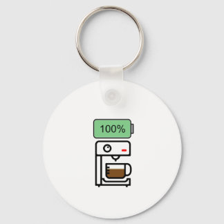 Coffeïneverslaving ontwerp sleutelhanger