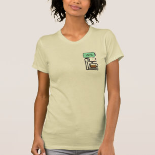 Coffeïneverslaving ontwerp t-shirt