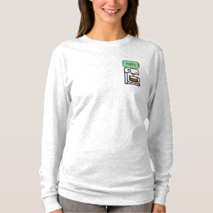 Coffeïneverslaving ontwerp t-shirt