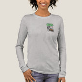 Coffeïneverslaving ontwerp Tri-Blend shirt (Voorkant)