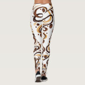 Coffeprint Leggings voor Coffeeliefhebbers (Achterkant)