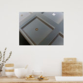 Coffered plafondplafond poster (Keuken)