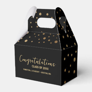 Coffetti Black Gold Gefeliciteerd, klasse Afgestud Bedankdoosjes