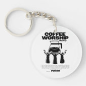 Coffeverslaafde Sleutelhanger (Voorkant)