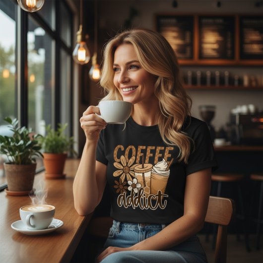 Coffeverslaafde.  t-shirt