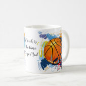 Cofffee Mok-Mad voor Basketball Koffiemok (Voorkant rechts)