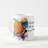 Cofffee Mok-Mad voor Basketball Koffiemok (Voorkant links)