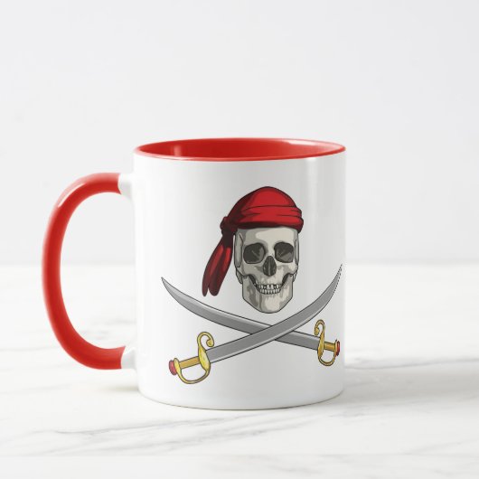 Cofffee Mok-Pirate Skull Mok (Links)