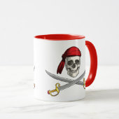 Cofffee Mok-Pirate Skull Mok (Voorkant rechts)