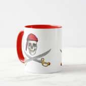 Cofffee Mok-Pirate Skull Mok (Voorkant links)