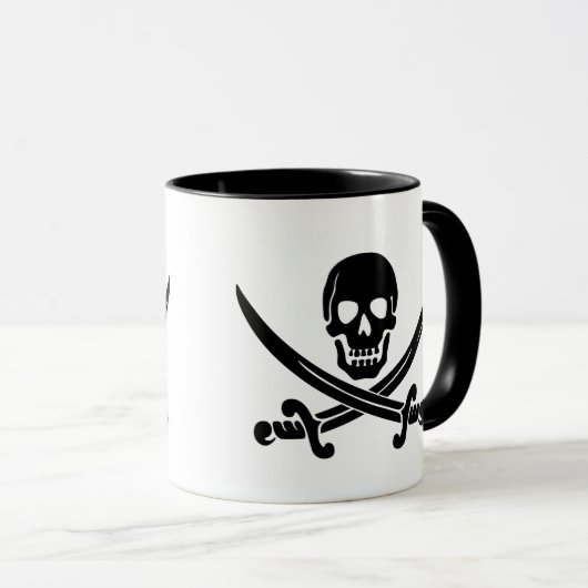 Cofffee Mok-Pirate Skull Mok (Voorkant rechts)