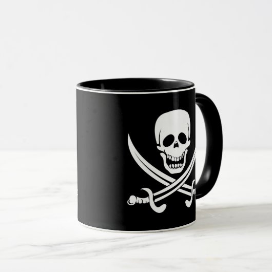 Cofffee Mok-Pirate Skull Mok (Voorkant rechts)