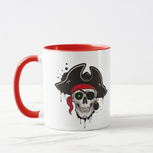 Cofffee Mok-Pirate Skull Mok (Links)