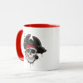 Cofffee Mok-Pirate Skull Mok (Voorkant links)