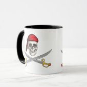 Cofffee Mok-Pirate Skull Mok (Voorkant links)