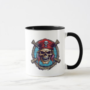 Cofffee Mok-Pirate Skull Mok
