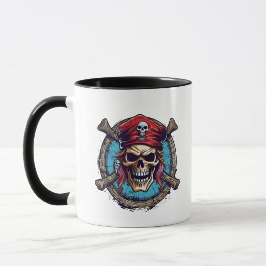 Cofffee Mok-Pirate Skull Mok (Links)