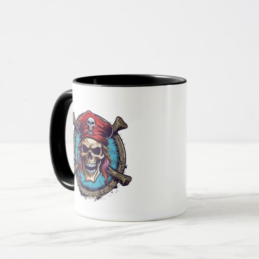 Cofffee Mok-Pirate Skull Mok (Voorkant links)
