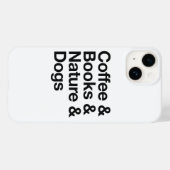 Coffie & Boeken & Natuur & Honden Phonehoes (Zwart Case-Mate iPhone Case (Achterkant (horizontaal))
